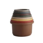 Mushie stacking cups – retro