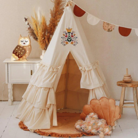 Moi Mili Tipi Tent Set with Mat "Shabby Chic"