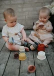 Mushie stacking cups – retro