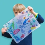 Silikoninen värityspöytäalusta lapsille ”Coral Reef”