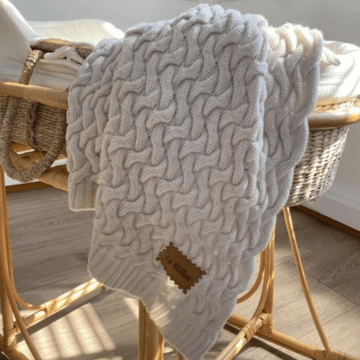 La Millou 100% merino wool baby blanket