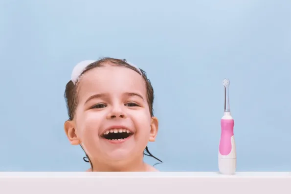 Elektriline hambahari väikelastele roosa – Les Babygators