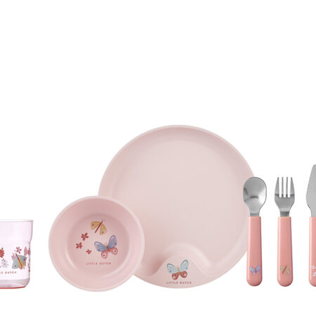 Little Dutch Children's dinnerware 6-piece set - Flowers & Butterflies