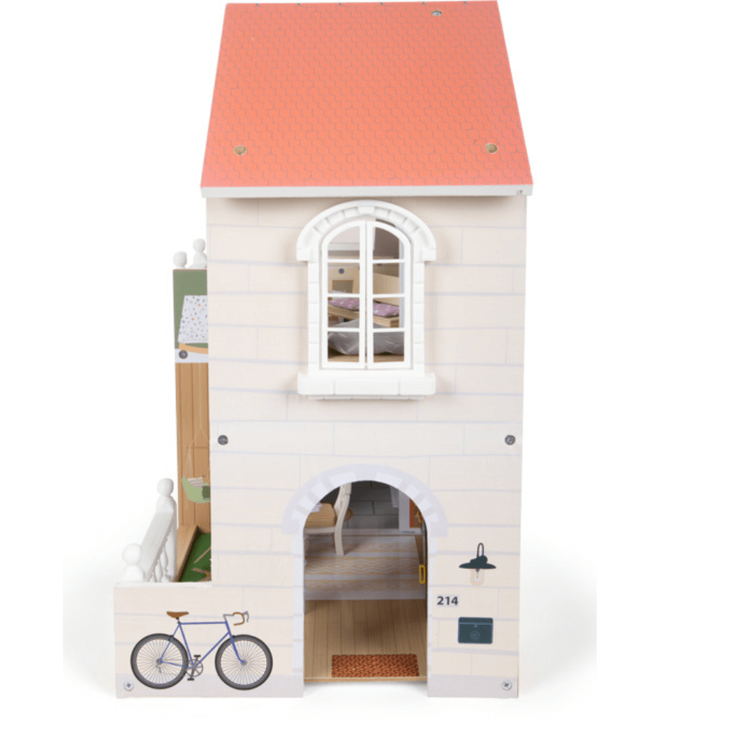 Small Foot Dollhouse With Roof Terrace