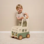 Little Dutch puidust kõndimiskäru “Retro buss”