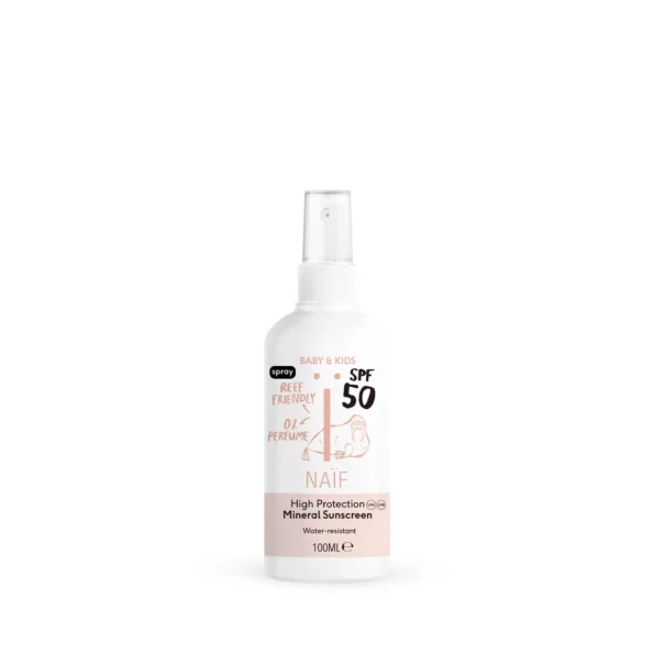 Naif Sunscreen Spray 0% perfume for Baby & Kids SPF50