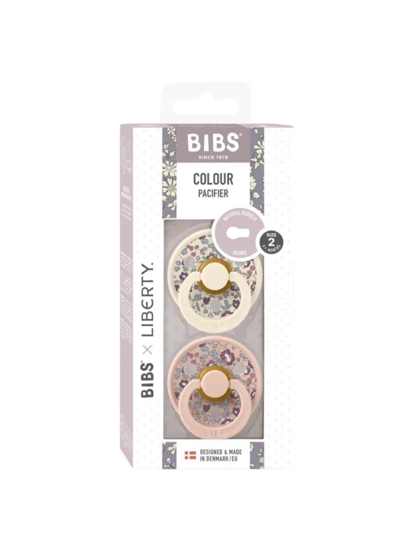 BIBS x Liberty Colour lutid 2-pakk Eloise Blush Mix