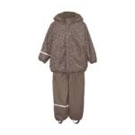 Celavi rainwear set with fleece “Coffee Quartz”