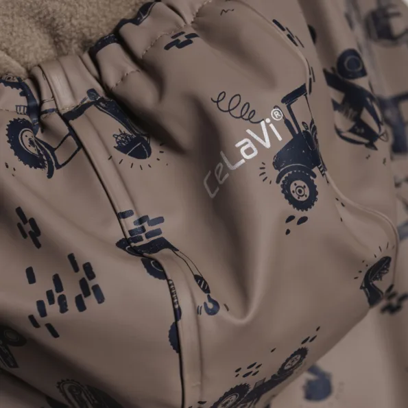 Celavi rainwear suit with fleece "Navy"