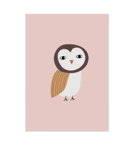 Little Otja poster lastetuppa "Owl" A4