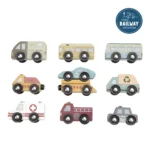 Little Dutch puiset autot -setti (sopii junarataan)