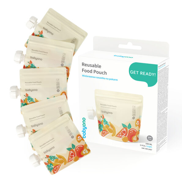 BabyOno korduvkasutatav püreekott 150ml 5tk