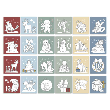 Little Dutch advendikalender & värviraamat "Christmas"