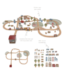 Little Dutch Wooden train track – XL