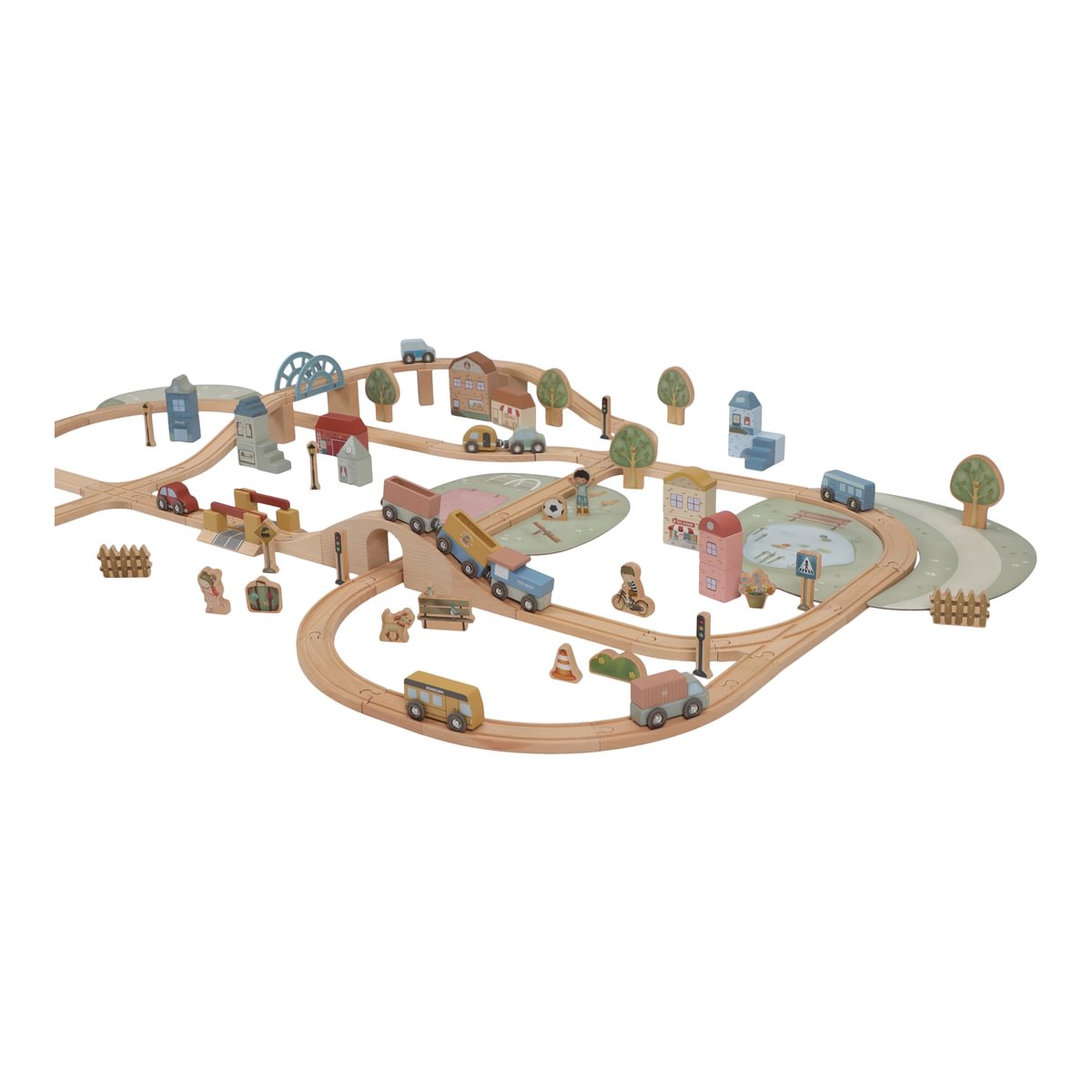 Little Dutch Wooden train track – XL Little Dutch Wooden train track – XL