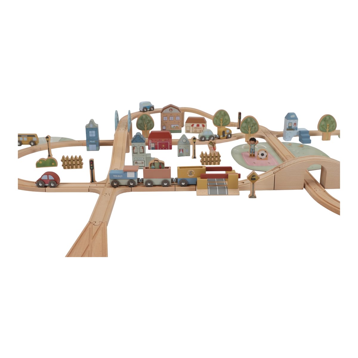 Little Dutch Wooden train track – XL Little Dutch Wooden train track – XL