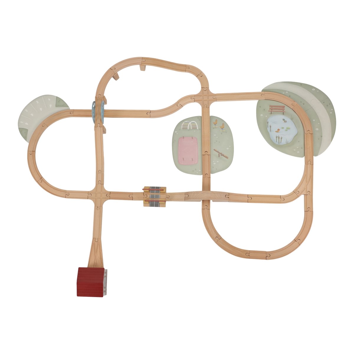 train-track-xl-ld2540-product-5-Medium Little Dutch Wooden train track – XL