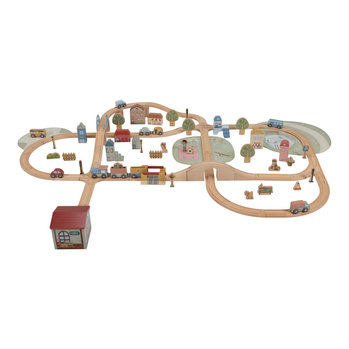 Little Dutch Wooden train track – XL Little Dutch Wooden train track – XL