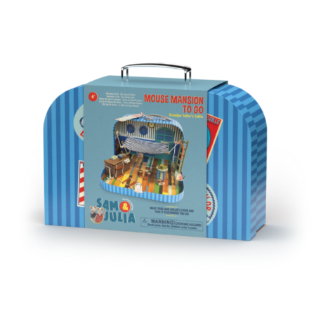 Rõõmus beebi- ja lastepood Sam ja Julia mängukohver - vanaisa meremehe kajut