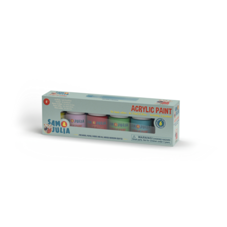 Sam ja Julia akrüülvärvide komplekt – 6 põhivärvi