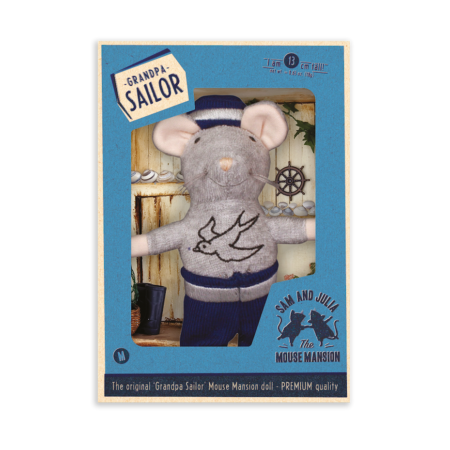 Sam ja Julia kaisuhiir vanaisa meremees (12 cm)