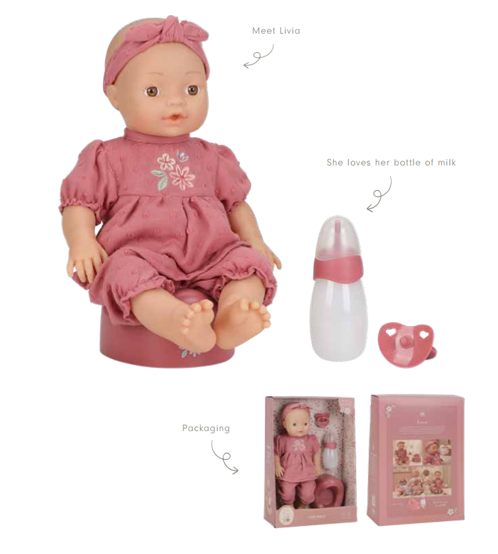 Little Dutch beebinukk Livia - joob ja pissib Little Dutch beebinukk Livia - joob ja pissib